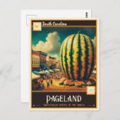 Pageland, South Carolina | VINTAG Postkarte (Vorne/Hinten)