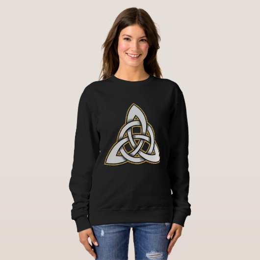 Pagen Triquetra Symbol Celtic Trinity Knot Sweatshirt (Vorne ganz)