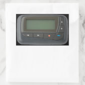 Pager-eckkleber Rechteckiger Aufkleber (Tasche)