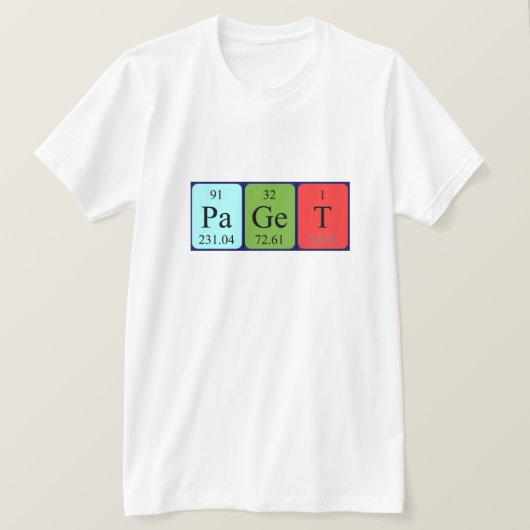 Paget Periodenname Shirt (Design vorne)
