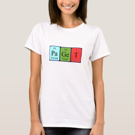 Paget Periodenname Shirt (Vorderseite)