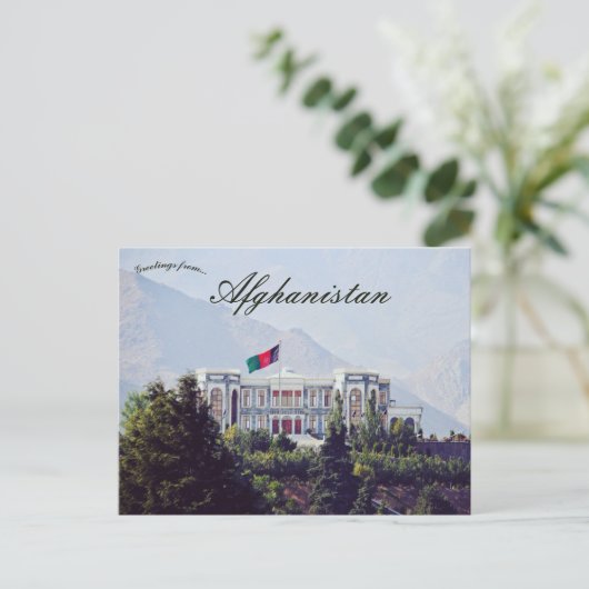 Paghman Hill Castle Kabul Afghanistan Postcard Postkarte (Stehend Vorderseite)