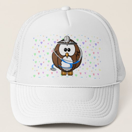 Paging Doc Owl Truckerkappe (Vorderseite)