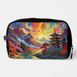 Pagoda and Coloured Landscape Waschbeutel