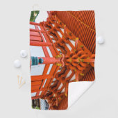 Pagoda Bottom up Perspektive, Miyajima Golfhandtuch (Insitu)