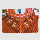 Pagoda Bottom up Perspektive, Miyajima Golfhandtuch (Horizontal)