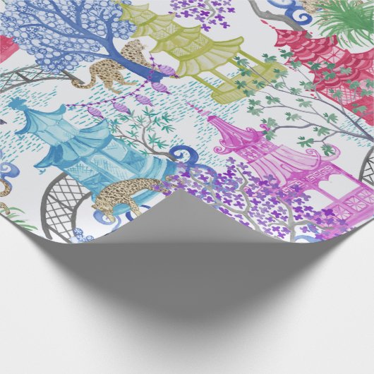 Pagoda Forest Bright Geschenkpapier (Ecke)