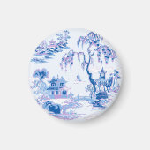 Pagoda Garden in Blue and Purple Magnet (Vorne)