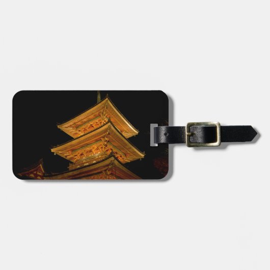 Pagoda Japan Kyoto Gepäckanhänger (Vorderseite horizontal)