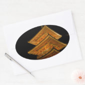 Pagoda Japan Kyoto Ovaler Aufkleber (Umschlag)