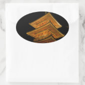 Pagoda Japan Kyoto Ovaler Aufkleber (Tasche)