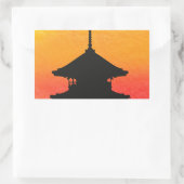 Pagoda Japan Kyoto Rechteckiger Aufkleber (Tasche)