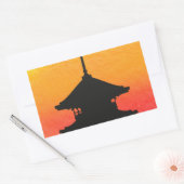 Pagoda Japan Kyoto Rechteckiger Aufkleber (Umschlag)