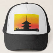 Pagoda Japan Kyoto Truckerkappe (Vorderseite)