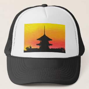 Pagoda Japan Kyoto Truckerkappe