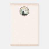 Pagoda-Lichtstrahl "Hoffnung" Post-it Klebezettel (Vorderseite)