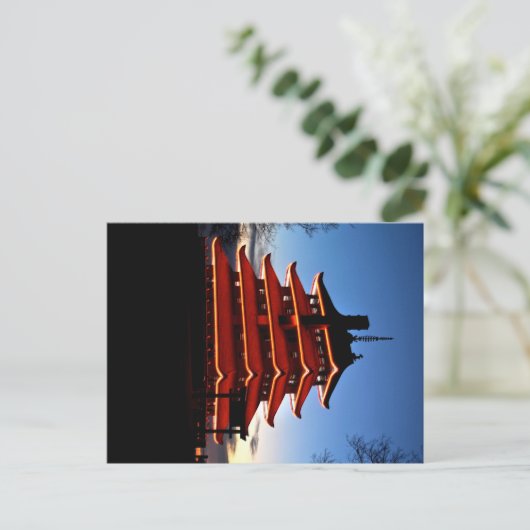 Pagoda Postkarte (Stehend Vorderseite)