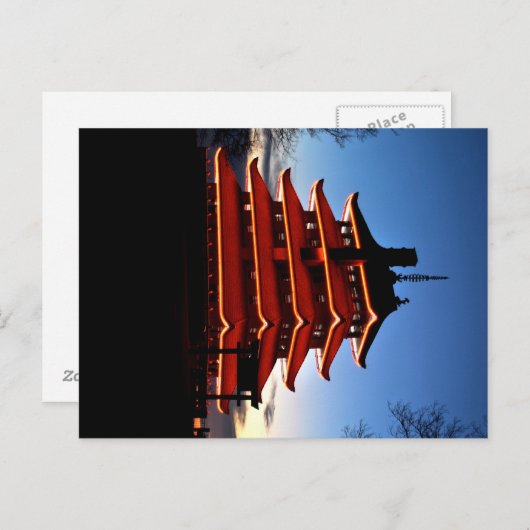 Pagoda Postkarte (Vorne/Hinten)
