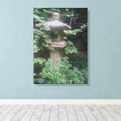 Pagoda Stone Statue Leinwand Japanischer Garten (Insitu (Holzboden))