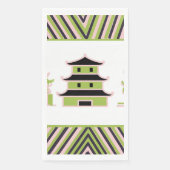 Pagoda-Streifen Chinesisch Serviette (Vorderseite)