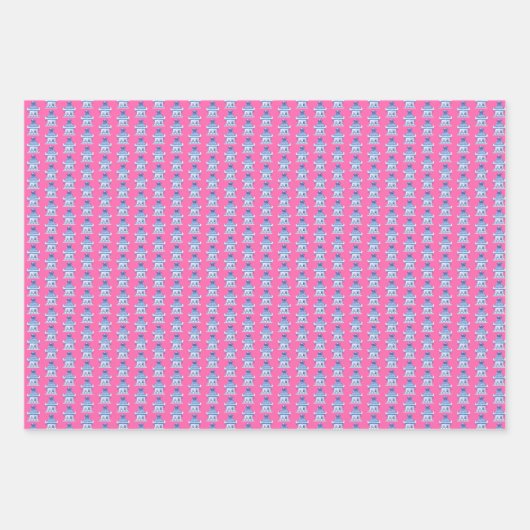 Pagoda Wrapping Paper Geschenkpapier Set (Vorderseite)