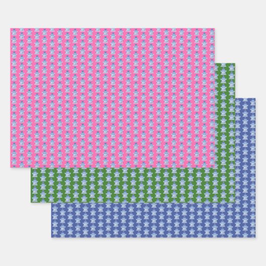 Pagoda Wrapping Paper Geschenkpapier Set (Set)
