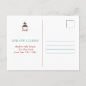 Pagode Änderung der Adresskarten Ankündigungspostkarte (Rückseite)