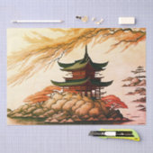 Pagode auf dem Rockteppich Seidenpapier (Handwerk)