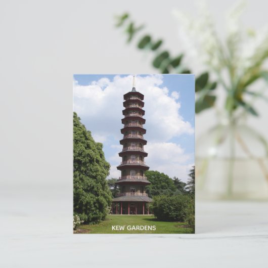 Pagode bei Kew Postkarte (Stehend Vorderseite)