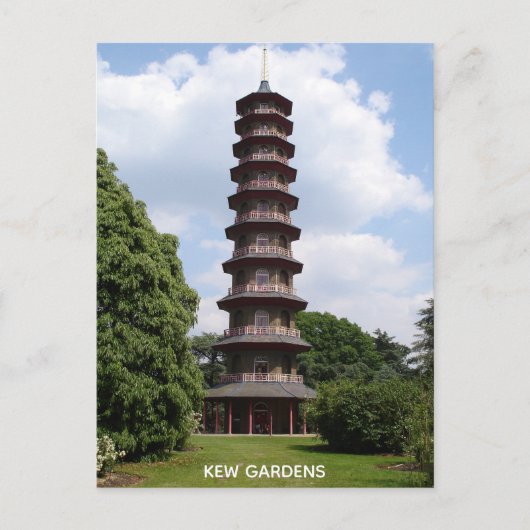 Pagode bei Kew Postkarte (Vorderseite)