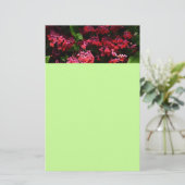 Pagode Blume farbenfroh rot und rosa Briefpapier (Stehend Vorderseite)