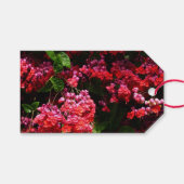 Pagode Blume farbenfroh rot und rosa Geschenkanhänger (Vorderseite (Horizontal))