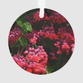 Pagode Blume farbenfroh rot und rosa Ornament (Rückseite)