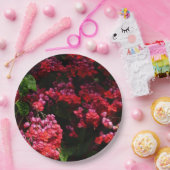 Pagode Blume farbenfroh rot und rosa Pappteller (Party)