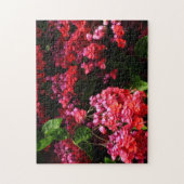 Pagode Blume farbenfroh rot und rosa Puzzle (Vertikal)