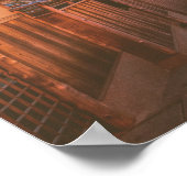 Pagode in der Dämmerung in Kyoto, Japan Poster (Ecke)