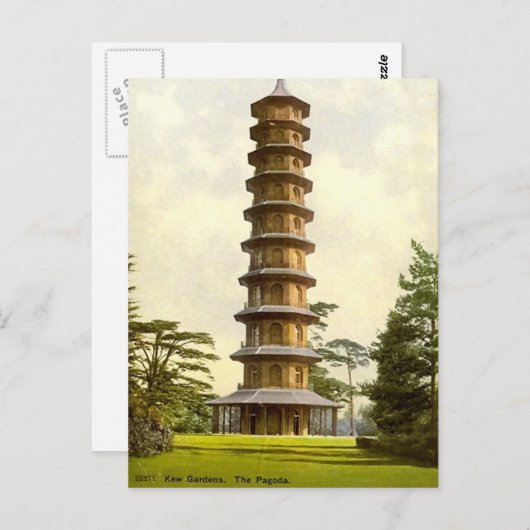 Pagode, Kew Gardens Postkarte (Vorne/Hinten)