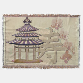 Pagode Rose Mixed Media Oriental Decke