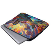 Pagode und farbenfrohe Landschaft Elektronik-Beute Laptopschutzhülle (Vorne Knopf)