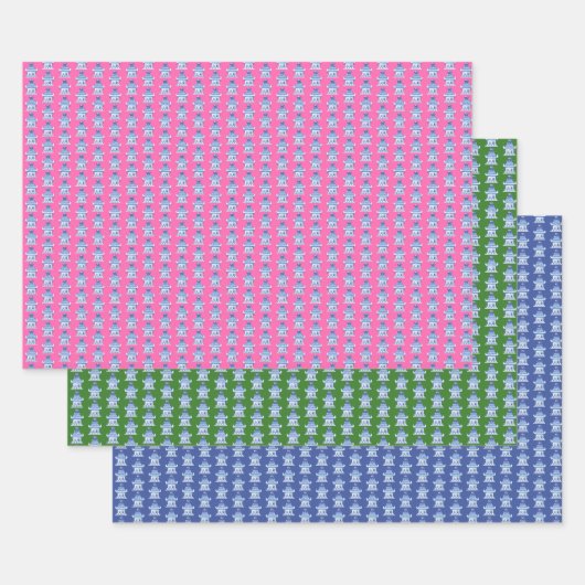 Pagoden-Geschenkpapier Geschenkpapier Set (Set)