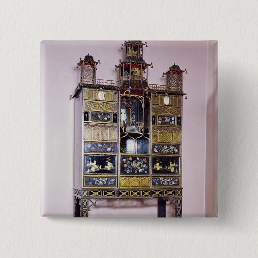 Pagodenkabinett in der Art von Thomas Chippendale Button (Vorderseite)
