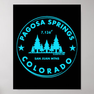 Pagosa Springs Colorado Bergstadt - Bluebird D Poster