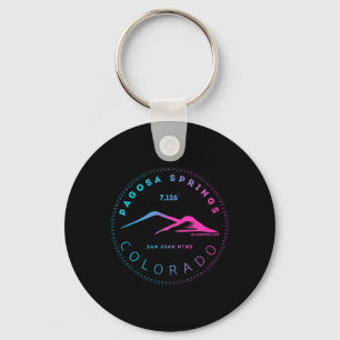 Pagosa Springs Colorado Bergstadt - Erhöhtes R Schlüsselanhänger