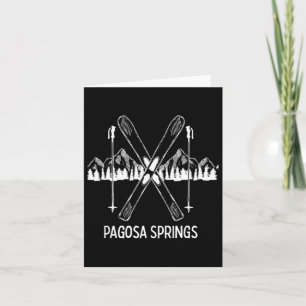 Pagosa Springs Colorado Rocky Mountains Skipass Karte
