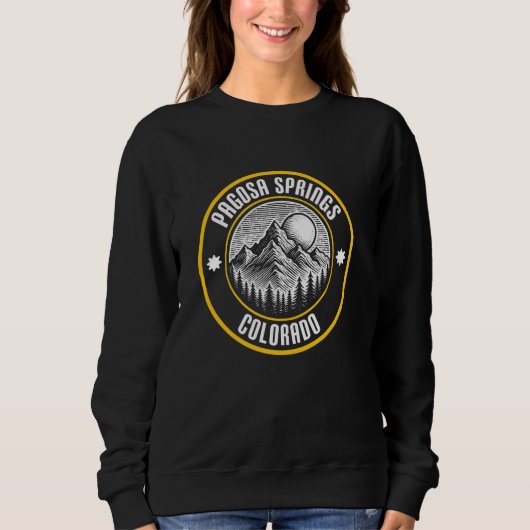 Pagosa Springs Colorado USA Mountain Design Sweatshirt (Vorderseite)