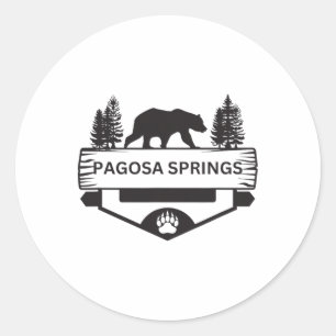 Pagosa Springs Colorado Wilhelm Tell Runder Aufkleber