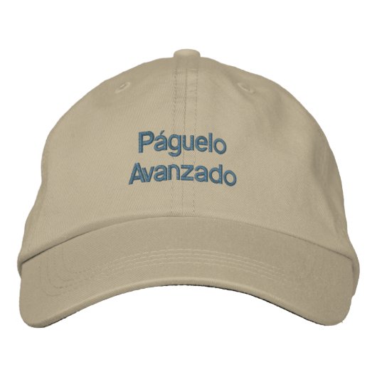 PÁGUELO AVANZADO BESTICKTE KAPPE (Vorderseite)