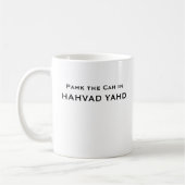 Pahk das Cah in HAHVAD YAHD Kaffeetasse (Links)