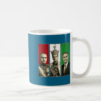 Pahlavi-Dynastie drei Generationen Reza Schah Kaffeetasse