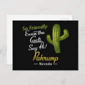 Pahrump Cactus Funny Retro Postkarte (Vorne/Hinten)